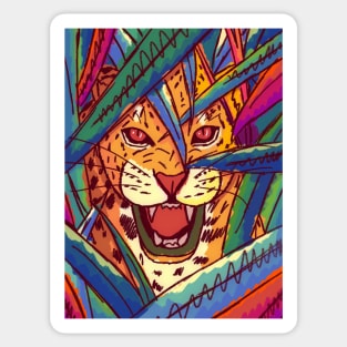 The jungle cat Sticker